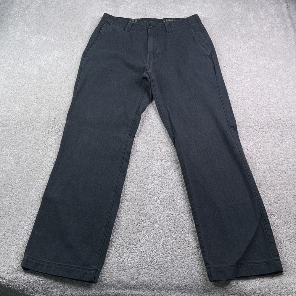 Vintage Gap Pants Mens 31x32 Grey Herringbone Surplus Straight Leg‎ Flap Pockets